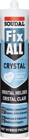 Soudal Mastic-colle FIX ALL CRYSTAL