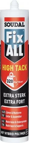 Soudal Mastic-colle FIX ALL HIGH TACK