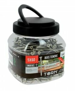 Vis Terrasse TORN® Pour Bois Tendre - Inox A2