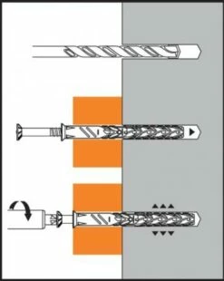 Cheville Nylon B-LONG - Tête Fraisée 9 Cheville Nylon B-LONG - Tête Fraisée -Quincaillerieportalet Soldes por 11886