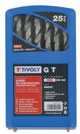 Coffret De 25 Forets GT HSS 1 Coffret De 25 Forets GT HSS