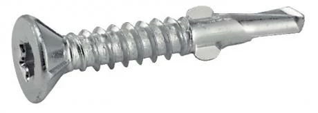 Vis Autoperceuse à Ailettes Tête Fraisée Torx Zingué 1 Vis Autoperceuse à Ailettes Tête Fraisée Torx Zingué