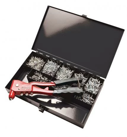 Coffret Pince GO-960 + 1000 Rivets Alu/acier Tête Ronde Standard ALX 1 Coffret Pince GO-960 + 1000 Rivets Alu/acier Tête Ronde Standard ALX