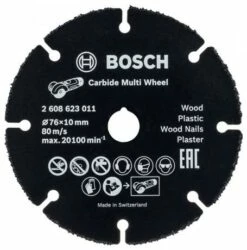 Bosch Disque à Tronçonner Carbure MULTI WHEEL