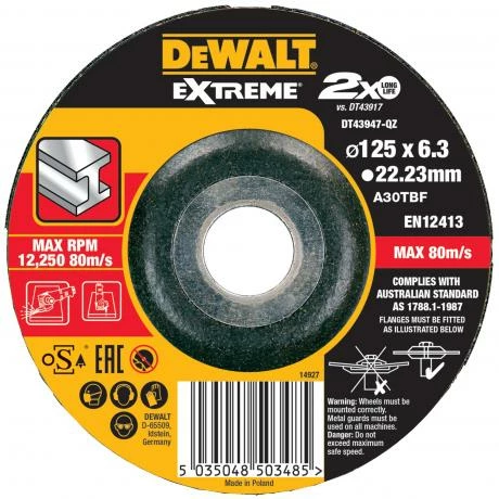 DeWALT Disque à Meuler Moyeu Déporté - DT43947 1 DeWALT Disque à Meuler Moyeu Déporté - DT43947