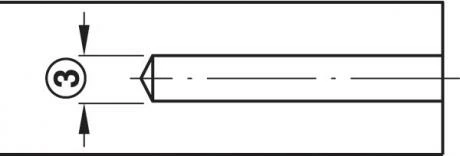 Foret HS Pour Vis Confirmat 2 Foret HS Pour Vis Confirmat – Image 2