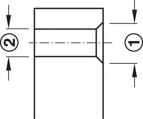 Foret HS Pour Vis Confirmat 3 Foret HS Pour Vis Confirmat – Image 3